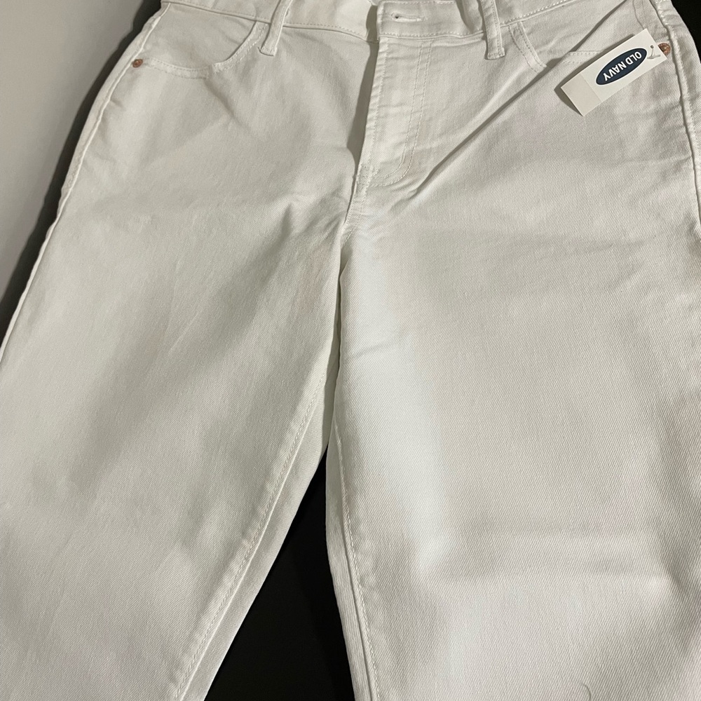 Old Navy Super Skinny Jeans White NWT